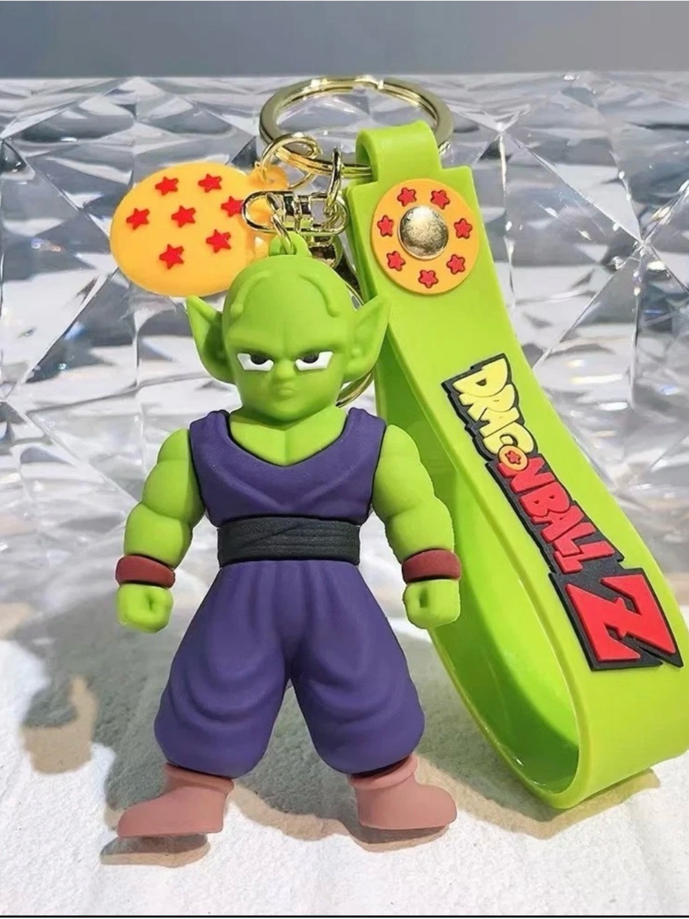 Piccolo Green Keychain Figure with Lime Strap